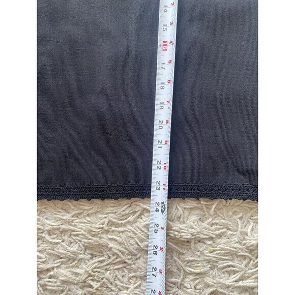 Ralph Lauren Blue Label Skirt Black Knit A-Line Medium Stretch Embroidered Edge - Picture 6 of 6